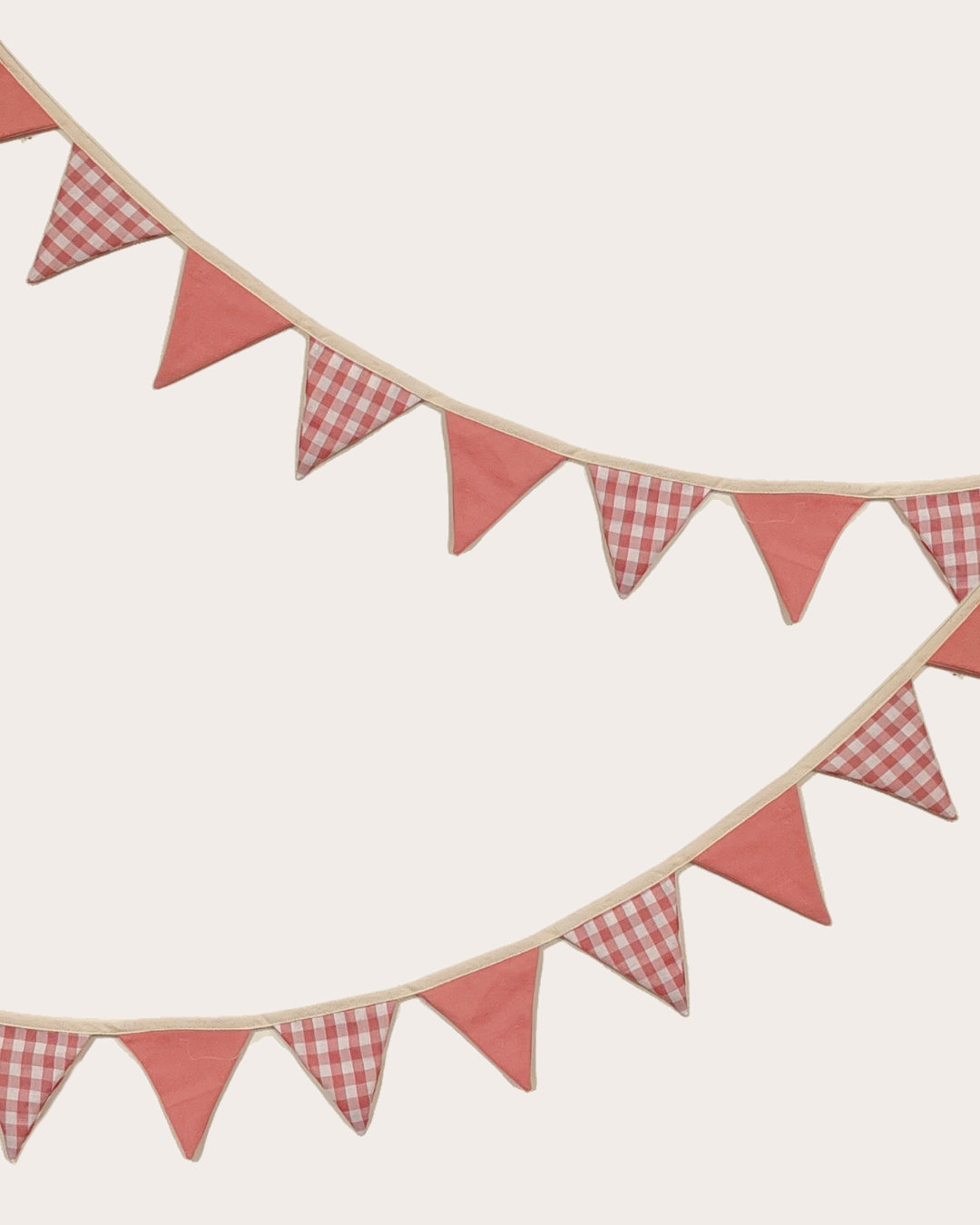 Pink Gingham Bunting