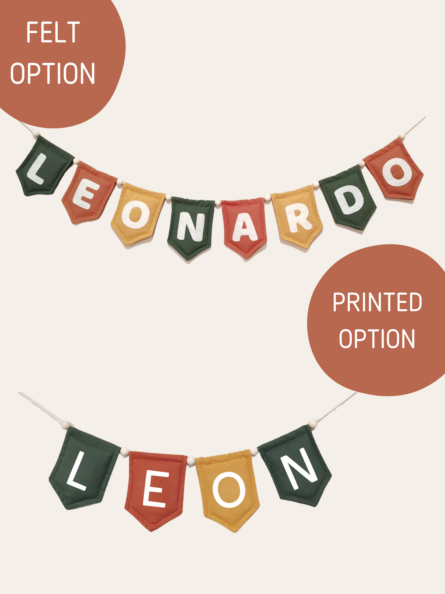 Name Bunting (AUTUMN SET)